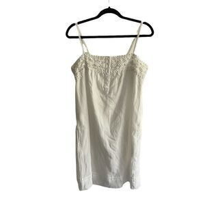 Dex Sleeveless Mini Dress With Embroidery 
Cream M